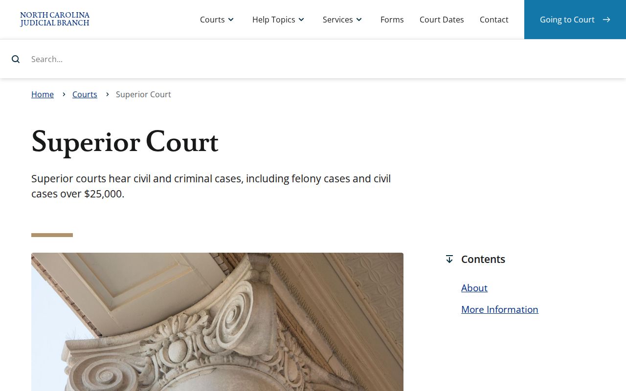 Anson County criminal case records and Superior Court jurisdiction