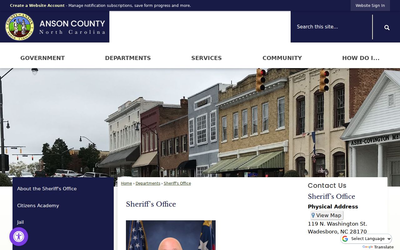 Anson County sheriff's office